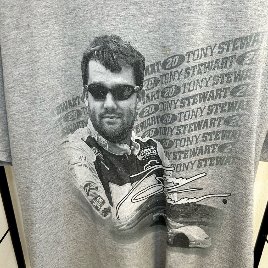 Vintage Tony Stewart #20 Nascar Tee Chase Authentics Size L